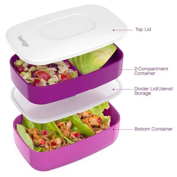NWT Bentgo Classic Lunch Box, Purple - Picture 5 of 14